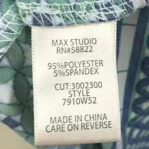 Max Studio Green Blue Geometric Dress - Picture 11 of 11